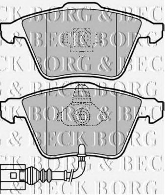 BORG & BECK bbp2012 -  Комплект тормозных колодок, дисковый тормоз